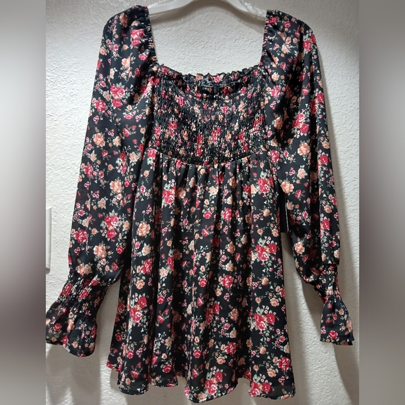 J for justify Floral nwot size m Long Sleeve Dress maternity - Picture 1 of 7